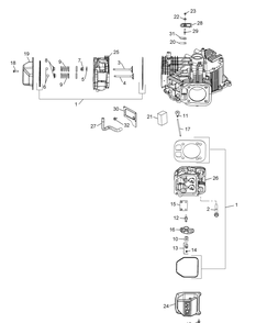 Kohler Zt730-3011 Head, Valve And Breather Diagram and Parts List for Z-FORCELZ48 (53ATDAGB-53ATDAGB050)(2015) Cub Cadet Lawn Tractor